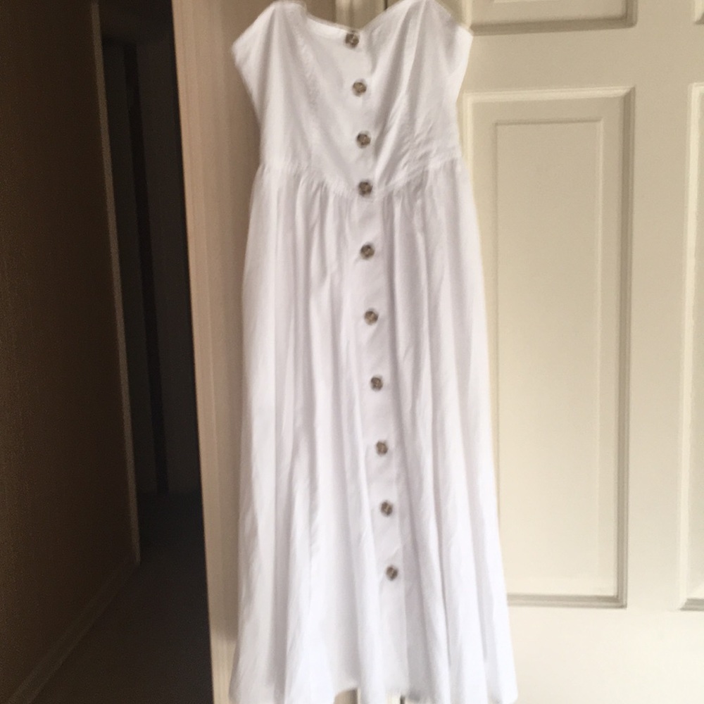 Free People white cotton dress